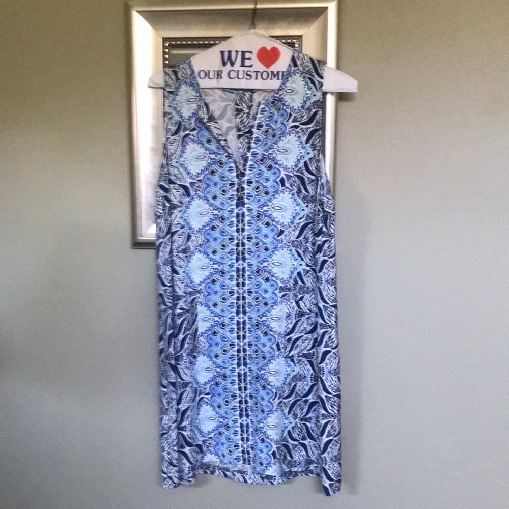 Beautiful Lilly Pulitzer shift dress Worn oncbeautifulshades of blu